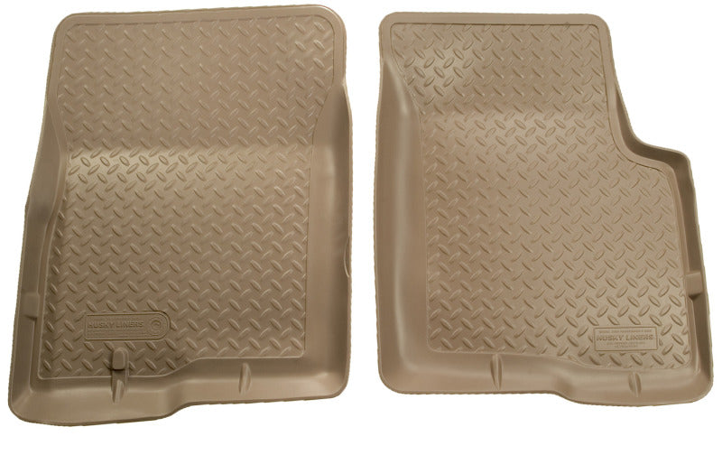 Husky Liner 33003 Floor Liner; Classic Style ™; 80-96 Ford Bronco Full Size Classic Style Tan Floor Liners
